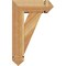 Ekena Millwork Traditional Arts and Crafts Rough Sawn Bracket w/ Offset Brace, Western Red Cedar, 6"W x 14"D x 22"H BKT0604X14X22TRA03RWR - alternate 2